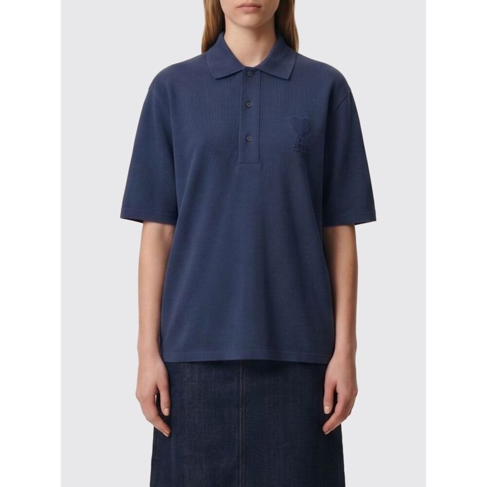 Ami Paris Women Cotton Polo Shirt Ami Paris
